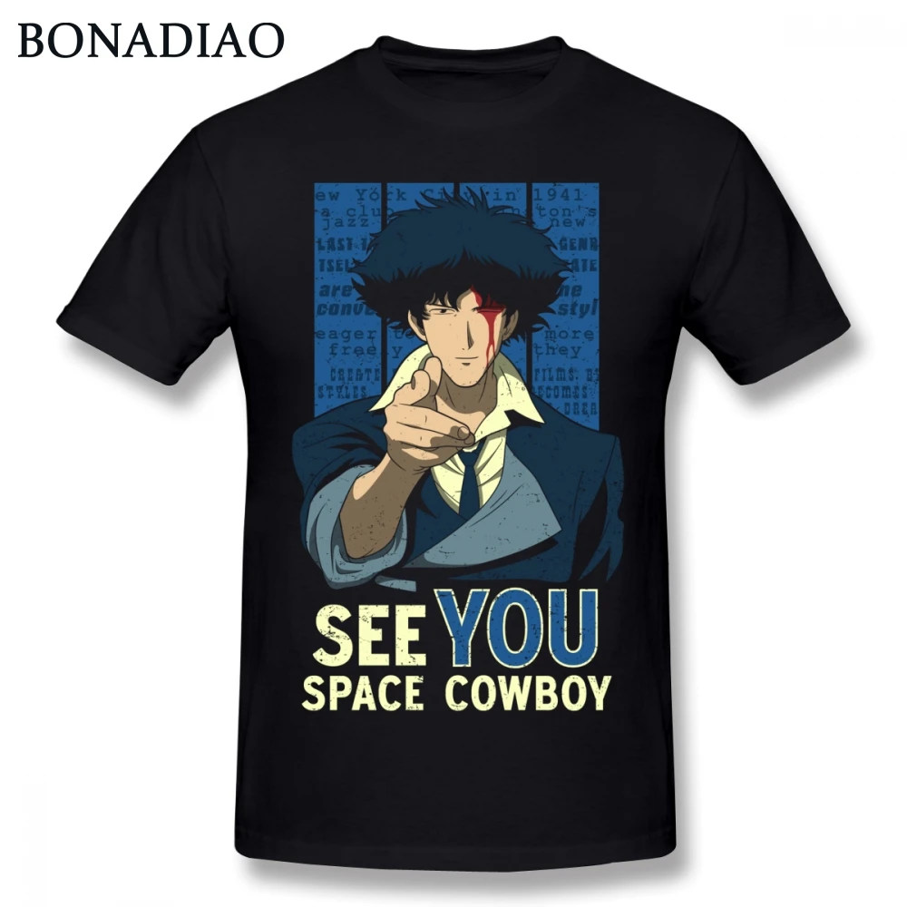 Cowboy Bebop See You Space Spike Spiegel T Shirt For Male Quality Japanese Anime TShirt
Cowboy Bebop See You Space Spike Spiegel T Shirt For Male Quality Japanese Anime TShirt