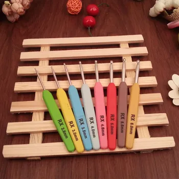 Free Shipping Plastic handle aluminous crochet hooks 8pcs a set, size 2.5-6.0mm crafts crochet for DIY knitting/needlework
Free Shipping Plastic handle aluminous crochet hooks 8pcs a set, size 2.5-6.0mm crafts crochet for DIY knitting/needlework