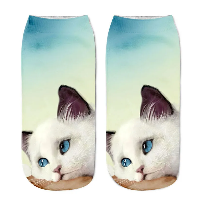 1 Pairs 3D Cute Style Cotton Socks Cat Print Casual Low Ankle Socks Christmas Lady Pet Printed Socks
1 Pairs 3D Cute Style Cotton Socks Cat Print Casual Low Ankle Socks Christmas Lady Pet Printed Socks