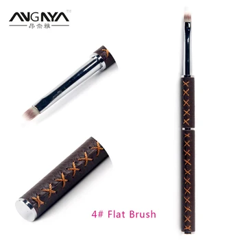 ANGNYA 1Pcs Nail Art Brush 4# Flat UV Gel Nail Painting Drawing Brushes leather Pole Gel Polish Extension Builder Manicure Tool
ANGNYA 1Pcs Nail Art Brush 4# Flat UV Gel Nail Painting Drawing Brushes leather Pole Gel Polish Extension Builder Manicure Tool