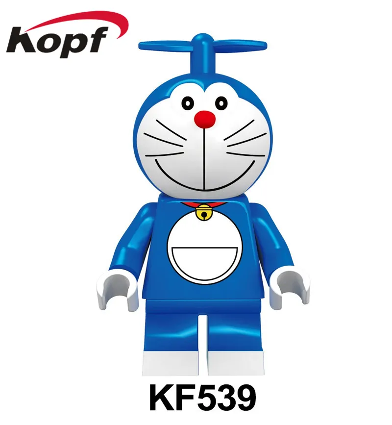 KF463 KF464 F536 KF537 KF538 KF539 KF6041 Building Blocks Cartoon Figures Hello Kitty Doraemon Mickey Daisy Duck Dolls Action Bricks For Children Toys