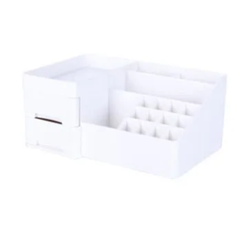 Desktop Cosmetic Makeup Organizer With 2 Drawers Cosmetic Storage Boxes For Lipsticks, Lotion Bottle Sundries Storage Basket
Desktop Cosmetic Makeup Organizer With 2 Drawers Cosmetic Storage Boxes For Lipsticks, Lotion Bottle Sundries Storage Basket