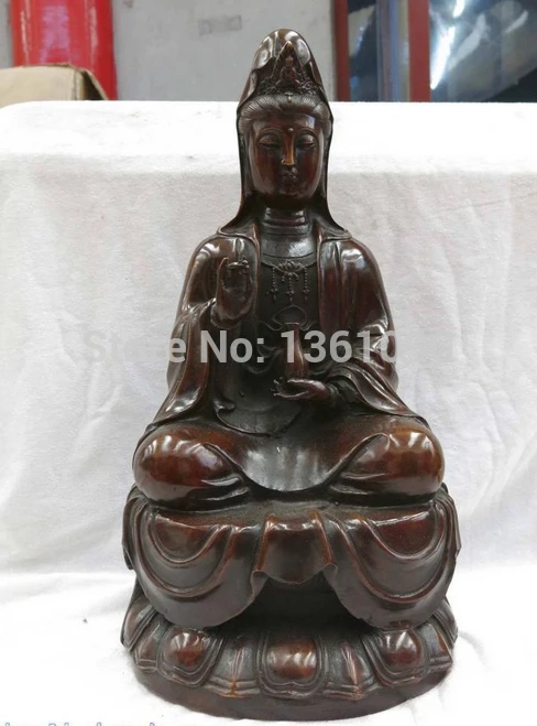 0010657 15"bronze Copper Kwan-yin Bodhisattva Buddism Guanyin net bottle Statue
0010657 15"bronze Copper Kwan-yin Bodhisattva Buddism Guanyin net bottle Statue