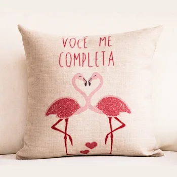 Flamingo Cushion Cover Pink linen Flamingo Cushion Covers 45X45cm Decoration Pillow Case Pillows Cover For Sofa Car Cojines
Flamingo Cushion Cover Pink linen Flamingo Cushion Covers 45X45cm Decoration Pillow Case Pillows Cover For Sofa Car Cojines