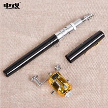 New arrival 1.0m length Portable Pocket Telescopic Mini Fishing Pole Pen Shape Folded Fishing Rod With Reel Wheel
New arrival 1.0m length Portable Pocket Telescopic Mini Fishing Pole Pen Shape Folded Fishing Rod With Reel Wheel