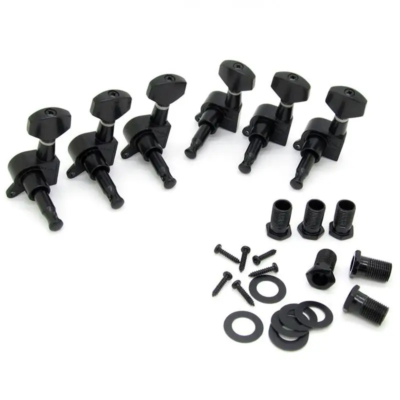 6R Right Black Electric Guitar String Tuning Pegs Keys Tuners For Strat Tele Guitar
6R Right Black Electric Guitar String Tuning Pegs Keys Tuners For Strat Tele Guitar