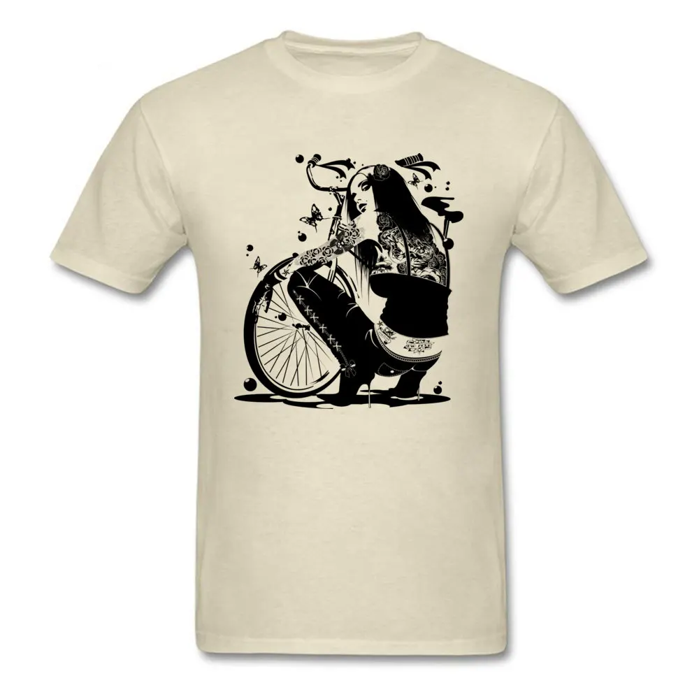 Cotton Fabric Male Short Sleeve Ciclessa T-shirts Funny Tops Shirt Plain Design Crew Neck Top T-shirts Top Quality Ciclessa beige