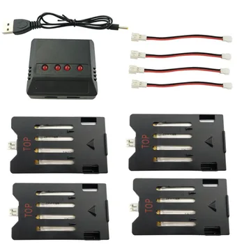 4PCS 3.7V 600mAh lithium battery with 4-in-1 charger for Heliway 903 903HS HS150 four-axis aircraft lithium battery
4PCS 3.7V 600mAh lithium battery with 4-in-1 charger for Heliway 903 903HS HS150 four-axis aircraft lithium battery