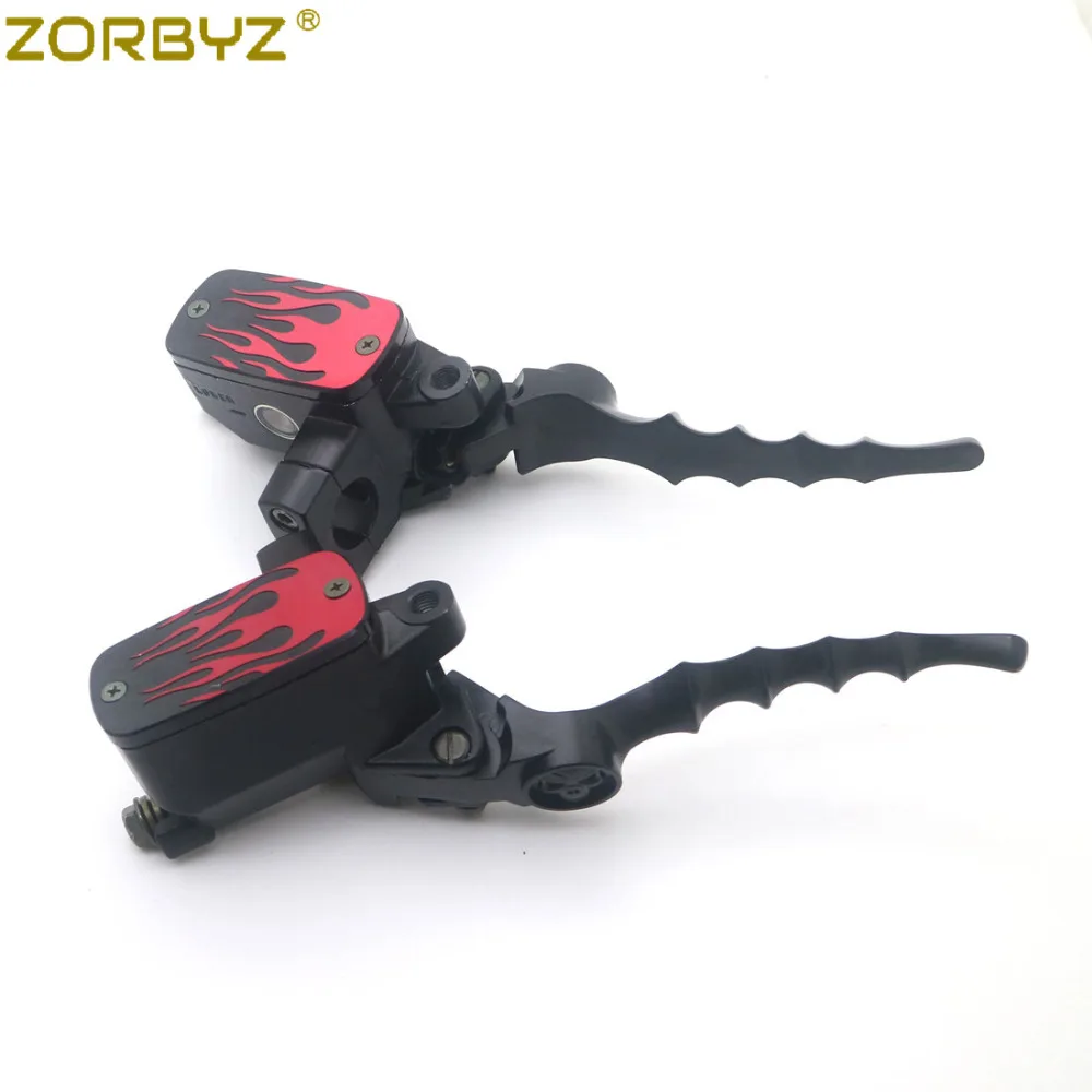 ZORBYZ Motorcycle 1"25mm Black Flame Hand Control Reservoir Brake Clutch Levers For Kawasaki Honda Yamaha Suzuki
ZORBYZ Motorcycle 1"25mm Black Flame Hand Control Reservoir Brake Clutch Levers For Kawasaki Honda Yamaha Suzuki