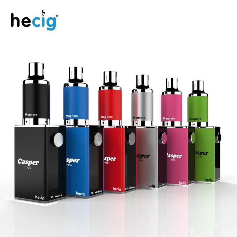 Hecig воск и сухой травы испаритель Casper Trio коробка мод вейп-комплект электронной