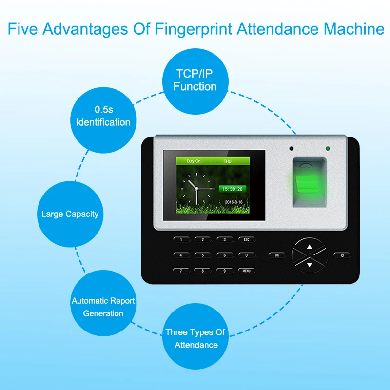 Eseye Biometric Fingerprint Time Attendance System TCPIP USB Fingerprint Door Access Control System Time Clock Employee Machine
Eseye Biometric Fingerprint Time Attendance System TCPIP USB Fingerprint Door Access Control System Time Clock Employee Machine
