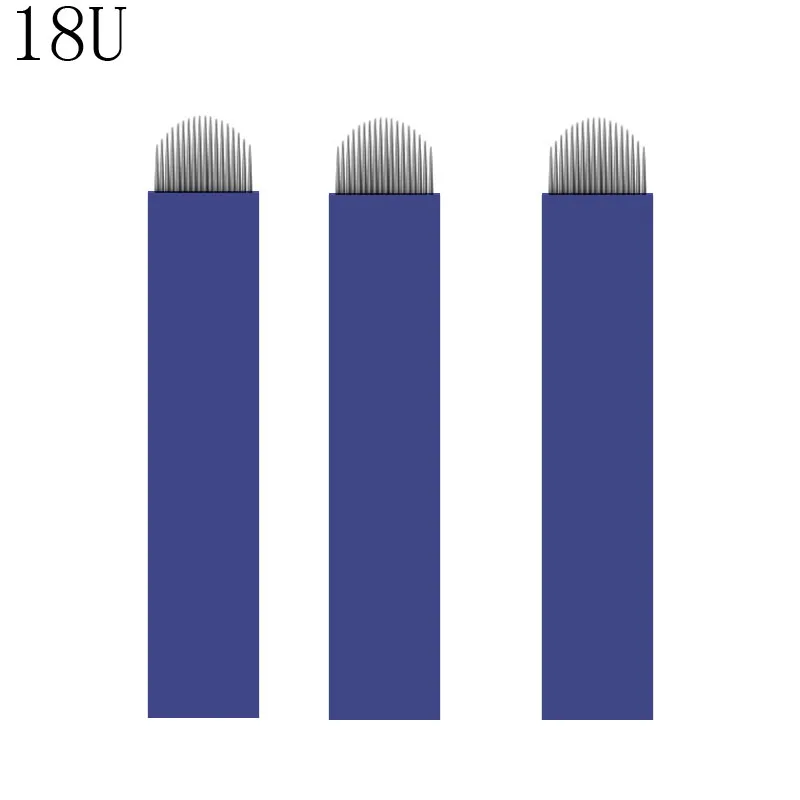 Nano Blue 0.20mm 18U Shape 500PCs Microblading Eyebrow Blades Shading Needles Tattoo Curved Manual 18U Pin
Nano Blue 0.20mm 18U Shape 500PCs Microblading Eyebrow Blades Shading Needles Tattoo Curved Manual 18U Pin
