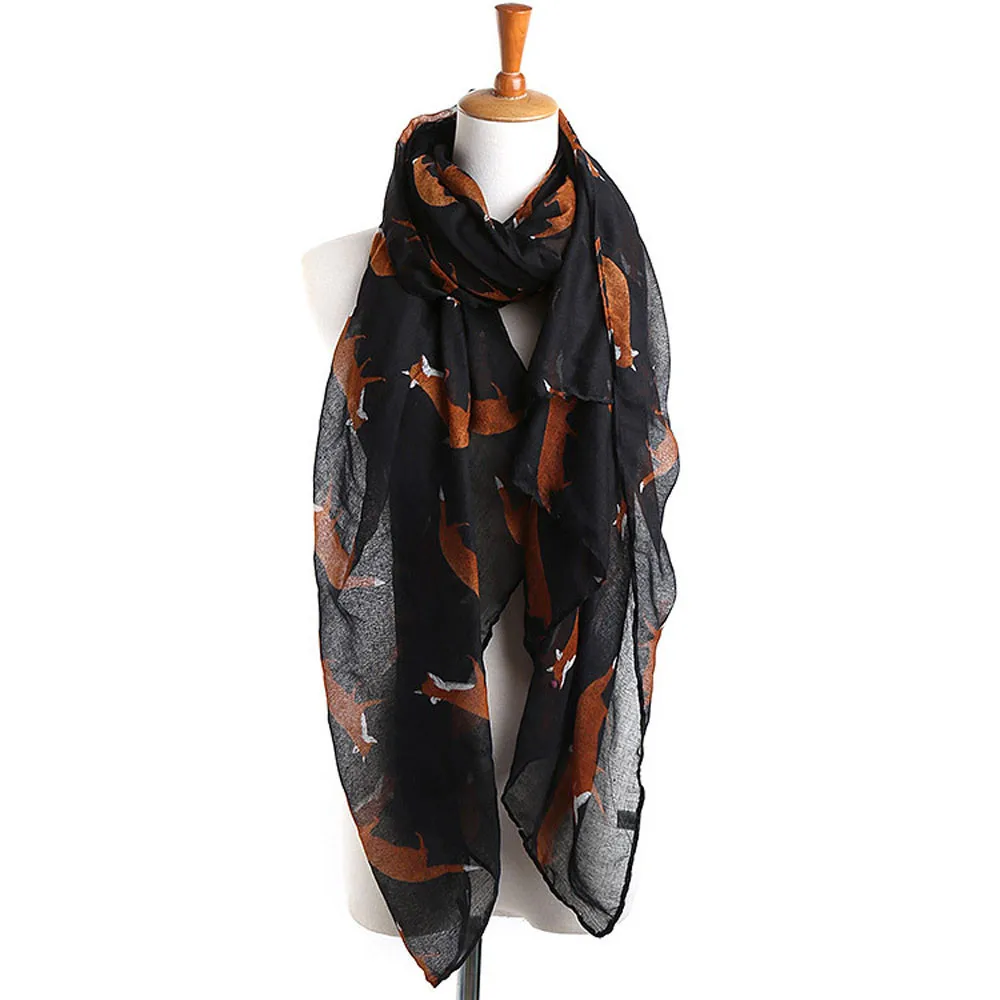 Feitong Lady Womens Long Cute Fox Print Scarf Wraps Shawl Soft Fashion Hot Sale Voile Scarves Luxury Brand Dropshipping
Feitong Lady Womens Long Cute Fox Print Scarf Wraps Shawl Soft Fashion Hot Sale Voile Scarves Luxury Brand Dropshipping