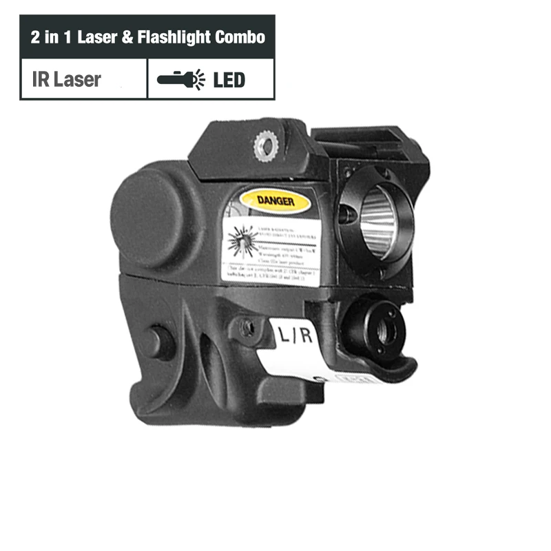 Lightweight Subcompact Mini 2 in 1 IR Invisible Laser Sight and Tactical Flashlight Combo for Picatinny Railed Handgun Airsoft
Lightweight Subcompact Mini 2 in 1 IR Invisible Laser Sight and Tactical Flashlight Combo for Picatinny Railed Handgun Airsoft