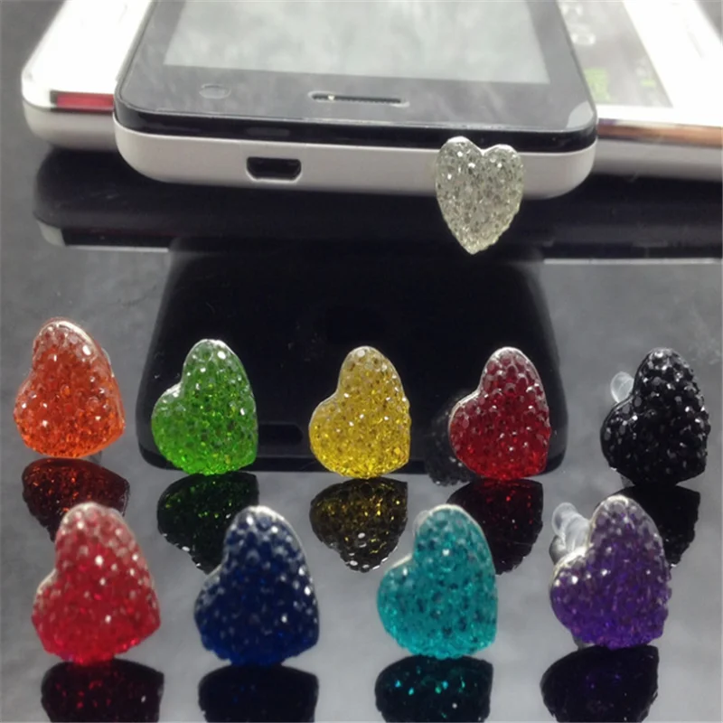 5pcs Mobile Phone Dust Plug Universal 3.5mm Cell Phone Crystal Diamond Heart Jack Earphone Plug For iPhone X Samsung Headphone
5pcs Mobile Phone Dust Plug Universal 3.5mm Cell Phone Crystal Diamond Heart Jack Earphone Plug For iPhone X Samsung Headphone