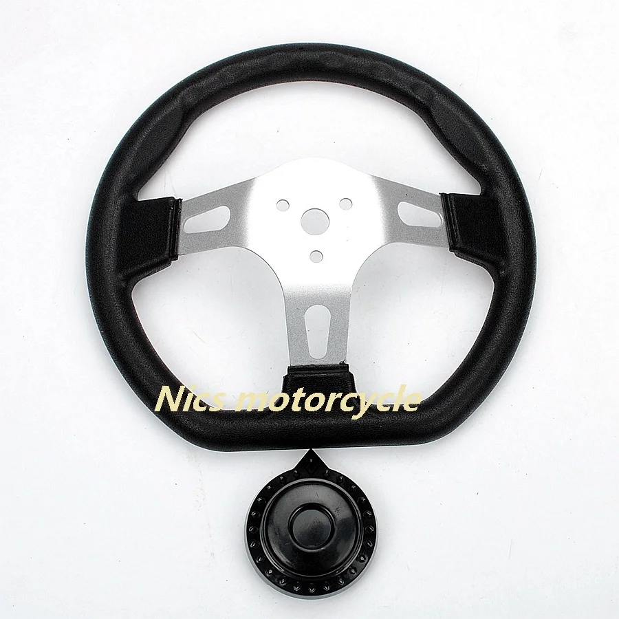 270mm Steering wheel With Cap Assy Fit For Electric China Go Kart Buggy Scooter Vehicle Cycle ATV UTV Bike Parts quad
270mm Steering wheel With Cap Assy Fit For Electric China Go Kart Buggy Scooter Vehicle Cycle ATV UTV Bike Parts quad