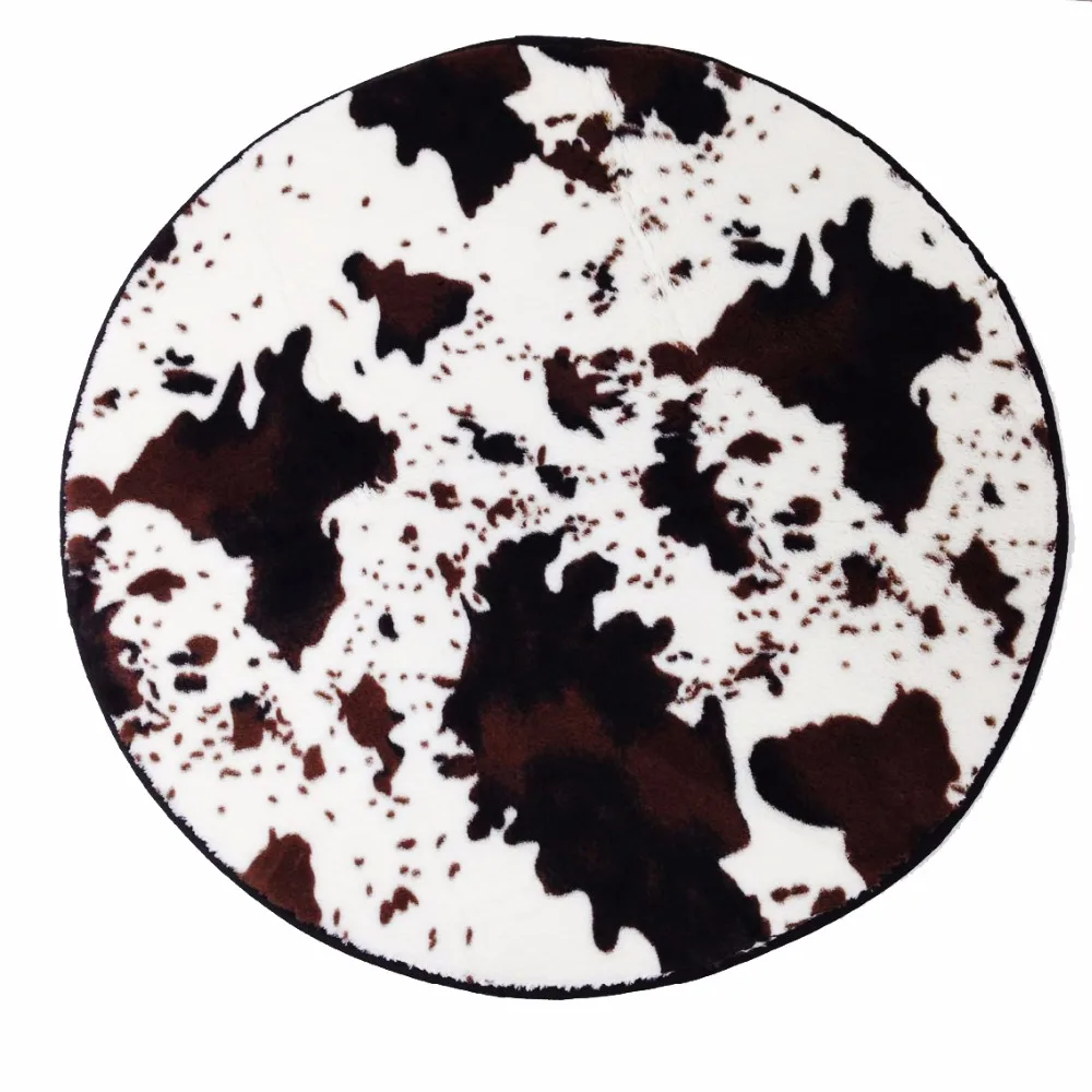 Super Soft Fluffy Leopard/Cow/Zebra Stripe Round Rug and Carpets Short Fiber Shaggy Machine Washable Anti-slip Rugs for Livingro
Super Soft Fluffy Leopard/Cow/Zebra Stripe Round Rug and Carpets Short Fiber Shaggy Machine Washable Anti-slip Rugs for Livingro