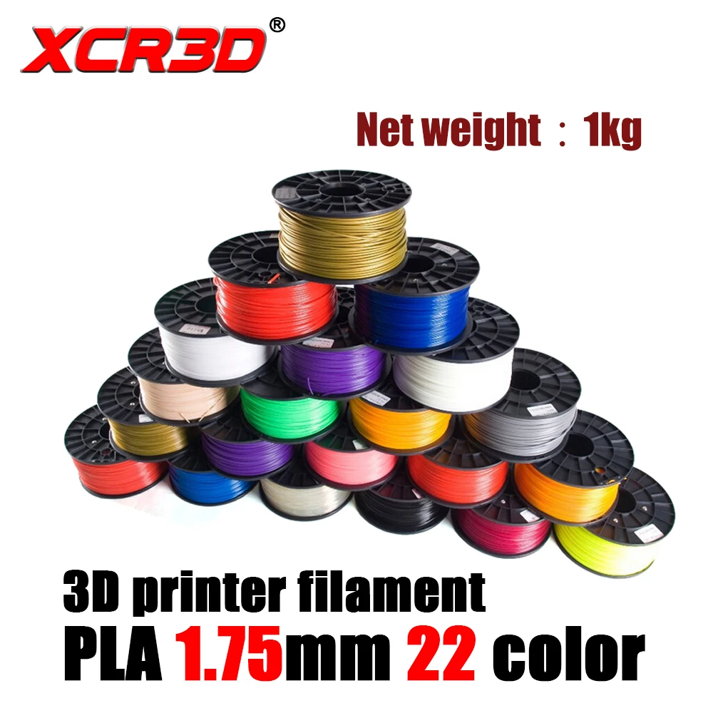 XCR3D 3D printer PLA filament 1.75mm high quality printing consumables 22 colors optional
XCR3D 3D printer PLA filament 1.75mm high quality printing consumables 22 colors optional