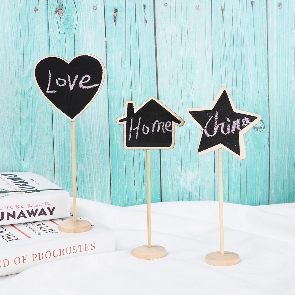 1PCS Creative Wedding Party Supply Stand Tag Home Decor Sign Board Wooden Blackboard Mini Chalkboard table ornament
1PCS Creative Wedding Party Supply Stand Tag Home Decor Sign Board Wooden Blackboard Mini Chalkboard table ornament