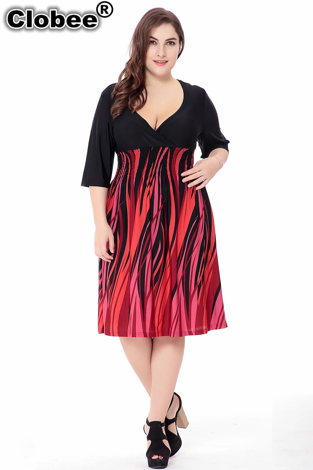Clobee Plus Size Women Clothing 2019 Summer Dress Big Size 6XL Women Dress 5XL Dress V-neck Half sleeve Party Dresses Vestidos
Clobee Plus Size Women Clothing 2019 Summer Dress Big Size 6XL Women Dress 5XL Dress V-neck Half sleeve Party Dresses Vestidos