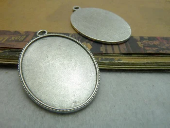20pcs/lot) 33x48mm Inner:30x40mm Metal/Alloy Antique Silver Blank Tray Pendant Cameo Cabochon Jewelry Base Settings Findings
20pcs/lot) 33x48mm Inner:30x40mm Metal/Alloy Antique Silver Blank Tray Pendant Cameo Cabochon Jewelry Base Settings Findings