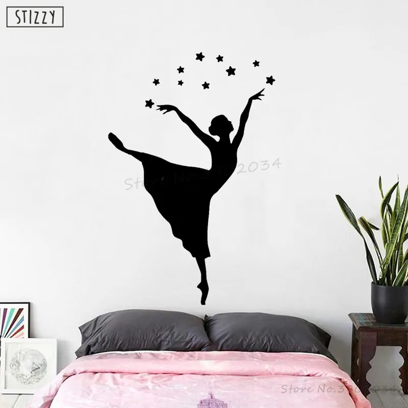 STIZZY Wall Decal Beautiful Ballerina Wall Sticker Ballet Studio Poster Window Woman Dancer Vinyl Art Mural Decor Stars DIY B936
STIZZY Wall Decal Beautiful Ballerina Wall Sticker Ballet Studio Poster Window Woman Dancer Vinyl Art Mural Decor Stars DIY B936