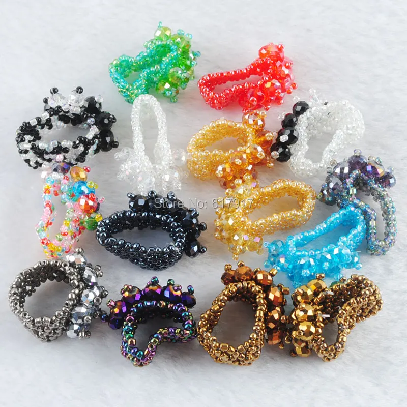 Free shipping Mixed Colors 15PCS Crystal Faceted Beads Stretch Finger Ring US 6~10 Charm TC2042
Free shipping Mixed Colors 15PCS Crystal Faceted Beads Stretch Finger Ring US 6~10 Charm TC2042