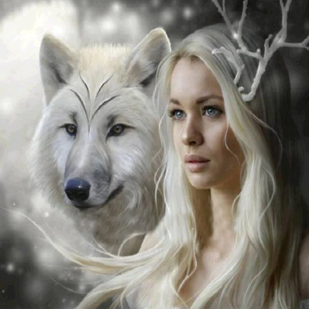Beauty and Wolf 5D DIY Diamond Painting Embroidery Patterns Cross Stitch Mosaic Needlework diamond Rhinestone Home decoration
Beauty and Wolf 5D DIY Diamond Painting Embroidery Patterns Cross Stitch Mosaic Needlework diamond Rhinestone Home decoration