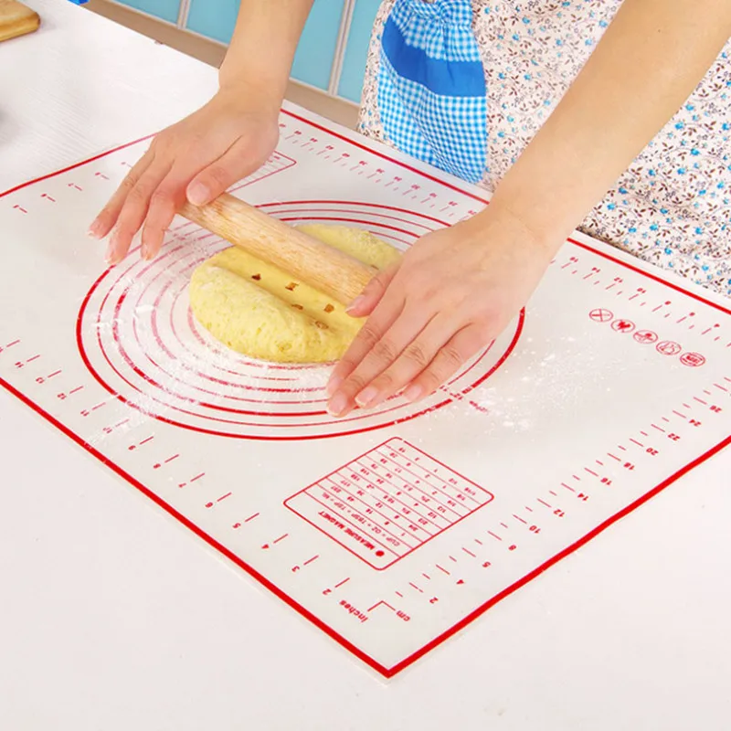 60*40CM Silicone Non Stick Baking Mat Sheet Kneading Rolling Dough Pad Mat Baking Bakeware Liners Pads Cooking Tools
60*40CM Silicone Non Stick Baking Mat Sheet Kneading Rolling Dough Pad Mat Baking Bakeware Liners Pads Cooking Tools