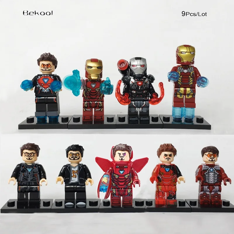 NEW 9pcs/lot Super hero Iron man Avengers Ironman Tony STARK Iron Mark1 compatible Bricks building block TOYS
NEW 9pcs/lot Super hero Iron man Avengers Ironman Tony STARK Iron Mark1 compatible Bricks building block TOYS