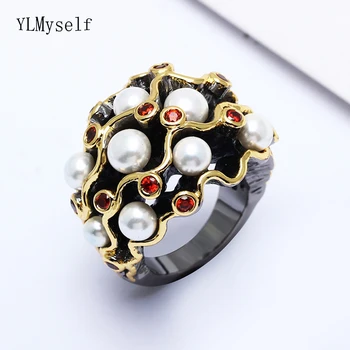 New curve design rings trendy jewelry fast shipping large stock fashion black gold plate siam crystal white pearl finger ring
New curve design rings trendy jewelry fast shipping large stock fashion black gold plate siam crystal white pearl finger ring