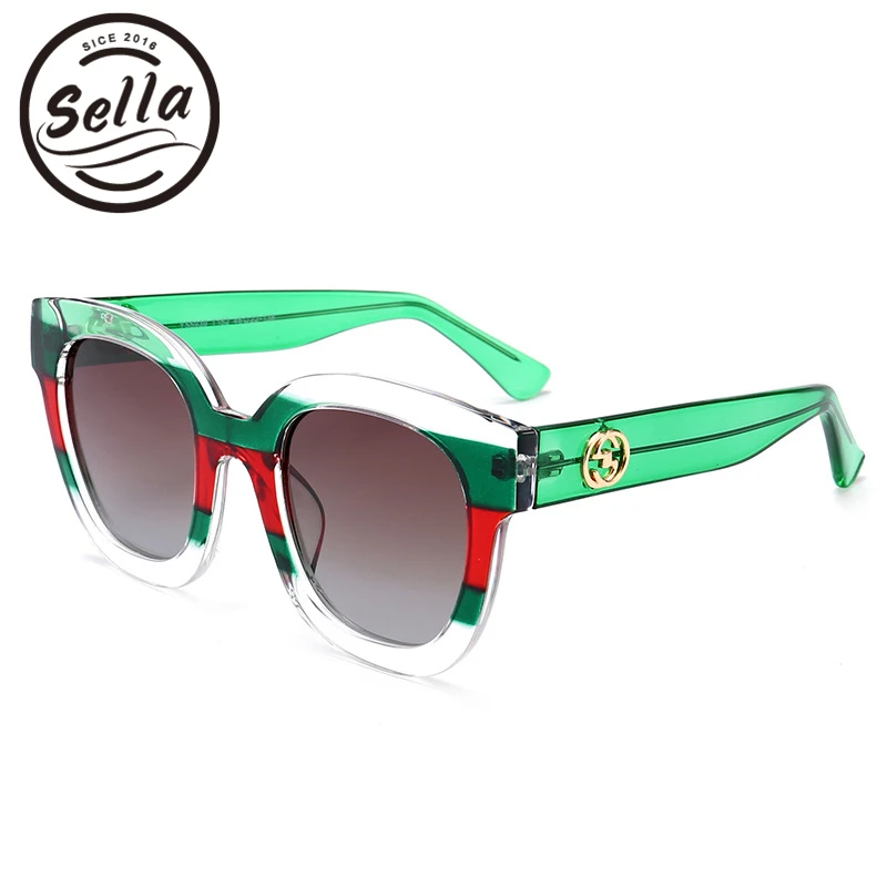 Sella High Quality Fashion Hit Color Transparent Stipe Frame Polarized Sunglasses Brand Designer Popular Women Cateye Sun Glass
Sella High Quality Fashion Hit Color Transparent Stipe Frame Polarized Sunglasses Brand Designer Popular Women Cateye Sun Glass