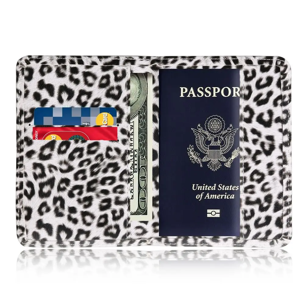 TRASSORY Leather Wild Leopard Style Passport Cover Case with Card Case and Cash Holder
TRASSORY Leather Wild Leopard Style Passport Cover Case with Card Case and Cash Holder
