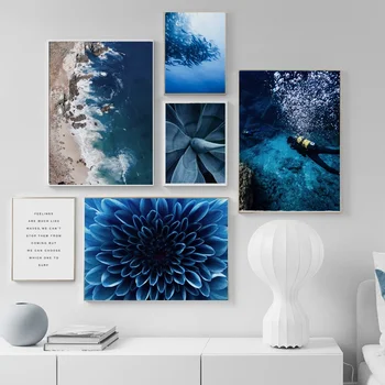 Blue Flower Sea Beach Diving Landscape Wall Art Canvas Painting Nordic Posters And Prints Wall Pictures For Living Room Decor 
Blue Flower Sea Beach Diving Landscape Wall Art Canvas Painting Nordic Posters And Prints Wall Pictures For Living Room Decor