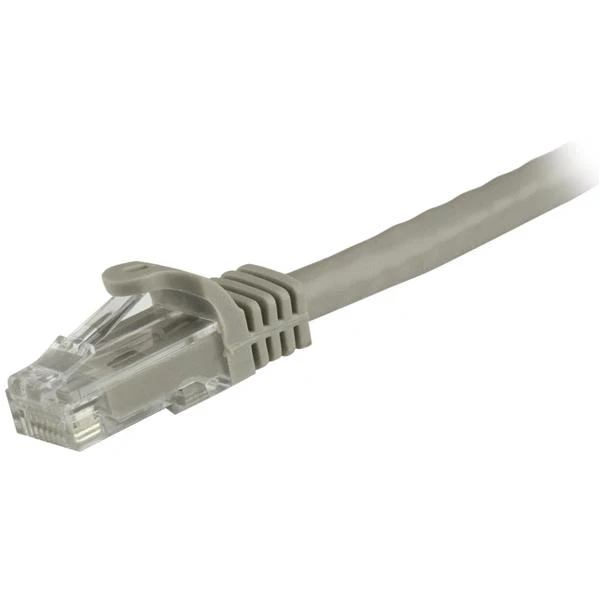 StarTech.com Cable de 3m Gris Red Gigabit Cat6 Ethernet RJ45 sin Enganche - Snagless 3 m U/UTP (UTP) RJ-45 G |