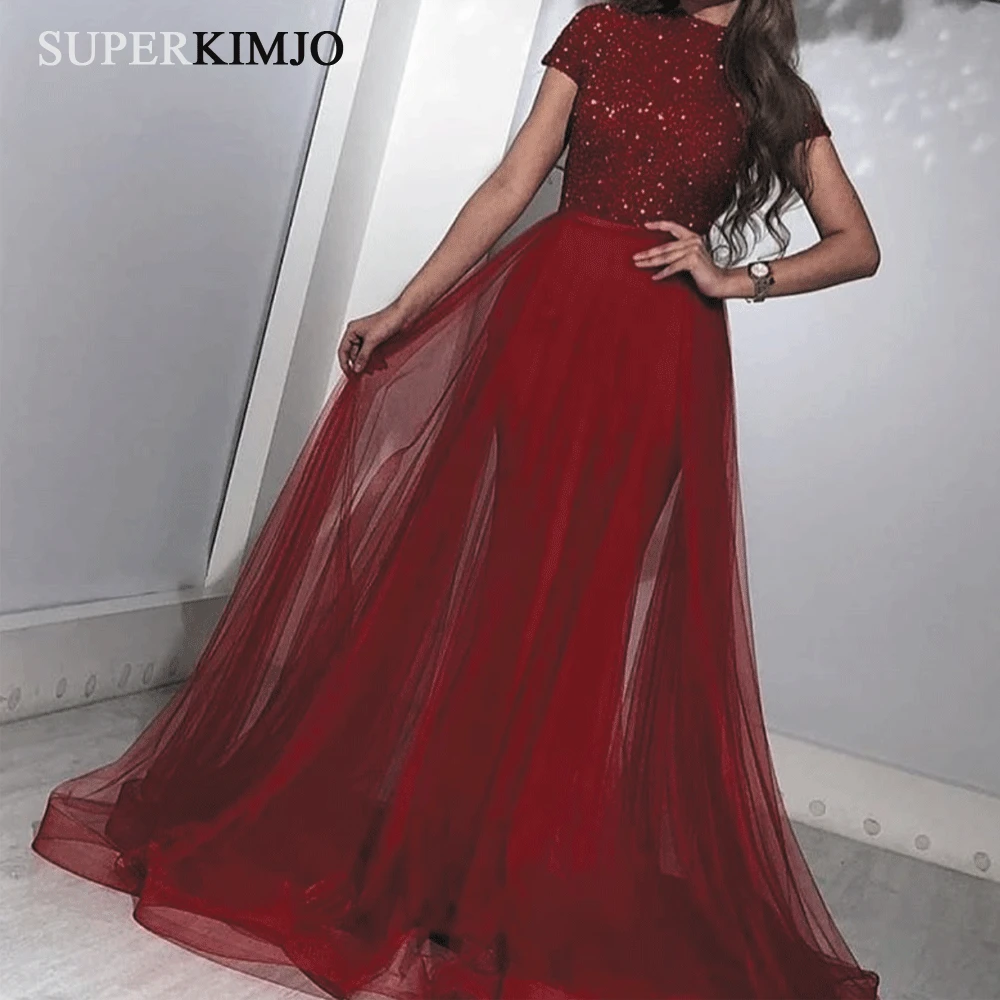 SuperKimJo Burgundy Evening Dresses 2019 High Neck Beaded Detachable Skirt Evening Gown Arabic Vestido De Festa Longo
SuperKimJo Burgundy Evening Dresses 2019 High Neck Beaded Detachable Skirt Evening Gown Arabic Vestido De Festa Longo