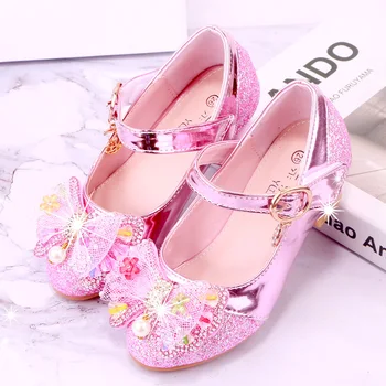 Children Princess Shoes for Girls High Heel Glitter Leather Student Crystal Shoes Pearl Kids Party Banquet Wedding Dress Shoes
Children Princess Shoes for Girls High Heel Glitter Leather Student Crystal Shoes Pearl Kids Party Banquet Wedding Dress Shoes