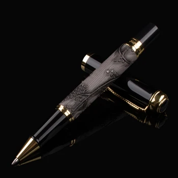 Dikawen 891 Gray Roller Ball Pen with Refill Grape Embossed Pattern Golden Drogon Clip Signature Writing Pen for Office Business
Dikawen 891 Gray Roller Ball Pen with Refill Grape Embossed Pattern Golden Drogon Clip Signature Writing Pen for Office Business
