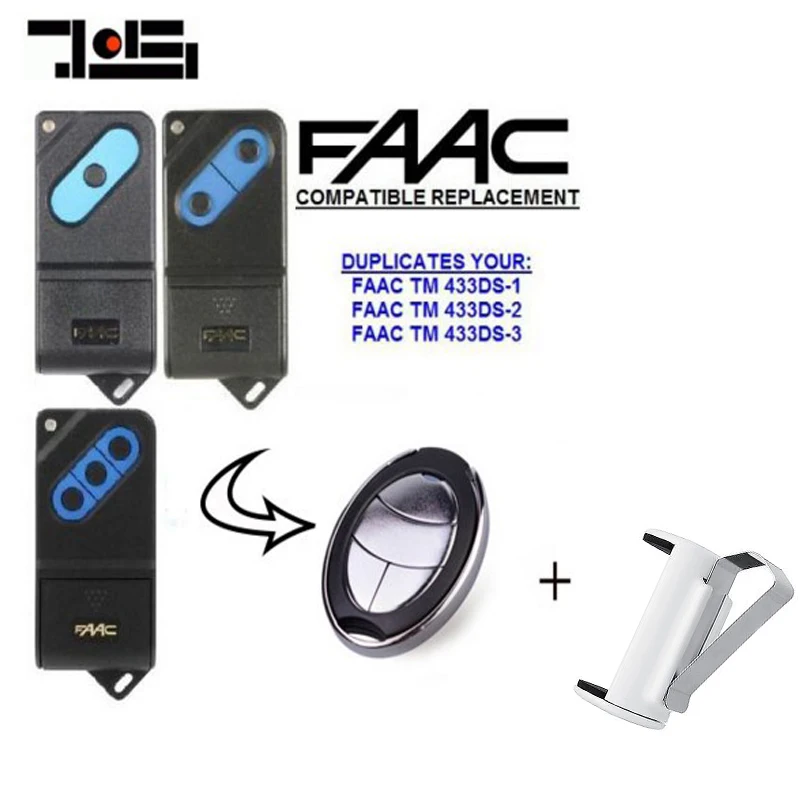 2pcs FOR FAAC TM 433DS-1,TM 433DS-2,TM 433DS-3 compatible garage door remote control 433.92MHZ Duplicator free shipping
2pcs FOR FAAC TM 433DS-1,TM 433DS-2,TM 433DS-3 compatible garage door remote control 433.92MHZ Duplicator free shipping