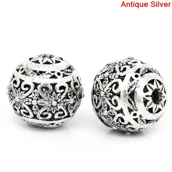 DoreenBeads Copper Spacer Beads Round Antique Silver Hollow Flower Pattern Carved 11mm x 10mm,Hole:Approx 1.5mm,10PCs
DoreenBeads Copper Spacer Beads Round Antique Silver Hollow Flower Pattern Carved 11mm x 10mm,Hole:Approx 1.5mm,10PCs
