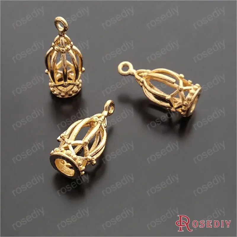 Wholesale 15*7mm Gold color 3D Small Bird Cage Copper Charms Pendants Diy Jewelry Findings Accessories 10 pieces(JM7232)
Wholesale 15*7mm Gold color 3D Small Bird Cage Copper Charms Pendants Diy Jewelry Findings Accessories 10 pieces(JM7232)