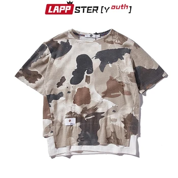 LAPPSTER Men Camo Japanese Streetwear T Shirts 2020 Summer Mens Fashions Camouflage T-shirts Male Korean Style Tees Cotton Tops
LAPPSTER Men Camo Japanese Streetwear T Shirts 2020 Summer Mens Fashions Camouflage T-shirts Male Korean Style Tees Cotton Tops