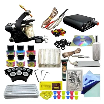ANMAS RUCCI Complete Kit 1 Rotary Tattoo Machine Gun 6 Color Ink Power Supply Body Art
ANMAS RUCCI Complete Kit 1 Rotary Tattoo Machine Gun 6 Color Ink Power Supply Body Art