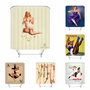 Bath Curtain For Bathroom Custom Pin Up Fashion Girl Home Decor Shower Curtain Waterproof Fabric Hooks #180417-01-61
Bath Curtain For Bathroom Custom Pin Up Fashion Girl Home Decor Shower Curtain Waterproof Fabric Hooks #180417-01-61