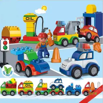 52pcs/set Large particles of plastic building blocks Changed the car educational toys for children best gift
52pcs/set Large particles of plastic building blocks Changed the car educational toys for children best gift
