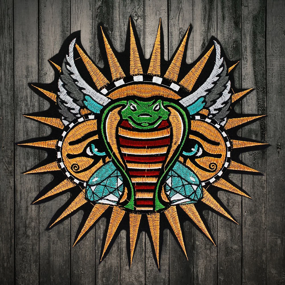 1pc Large Embroidered Snake Patch Iron on Patches for Clothing DIY Stripes Clothes Snake Stickers Custom Badges
1pc Large Embroidered Snake Patch Iron on Patches for Clothing DIY Stripes Clothes Snake Stickers Custom Badges