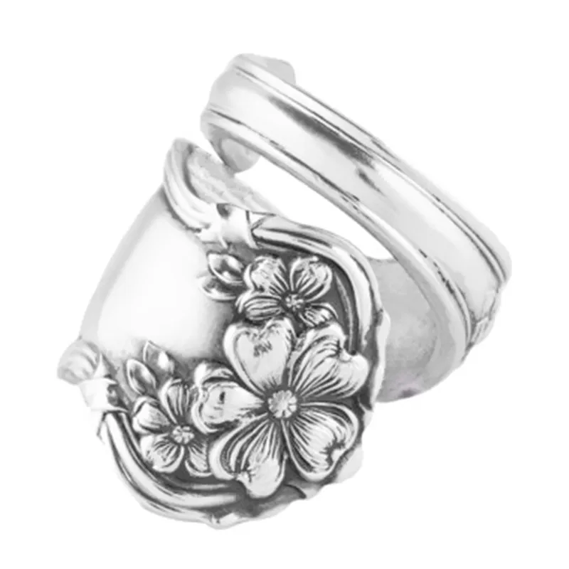 Drop shipping Spoon Arbutus Ring Buttercup Antique Silver Plated Handmade Adjustable Rings For Women Or Men Fashion Jewelry
Drop shipping Spoon Arbutus Ring Buttercup Antique Silver Plated Handmade Adjustable Rings For Women Or Men Fashion Jewelry