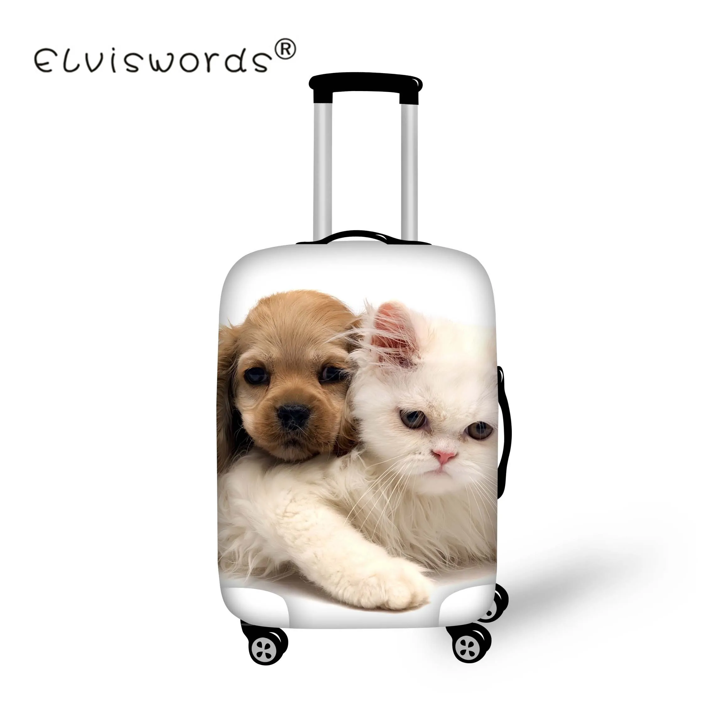 ELVISWORDS Cool Travel Luggage Cover Cute Animal Cat Puppy Dog Case Covers Thicke Suitcase Protective for Trunk Case Baggage Bag
ELVISWORDS Cool Travel Luggage Cover Cute Animal Cat Puppy Dog Case Covers Thicke Suitcase Protective for Trunk Case Baggage Bag