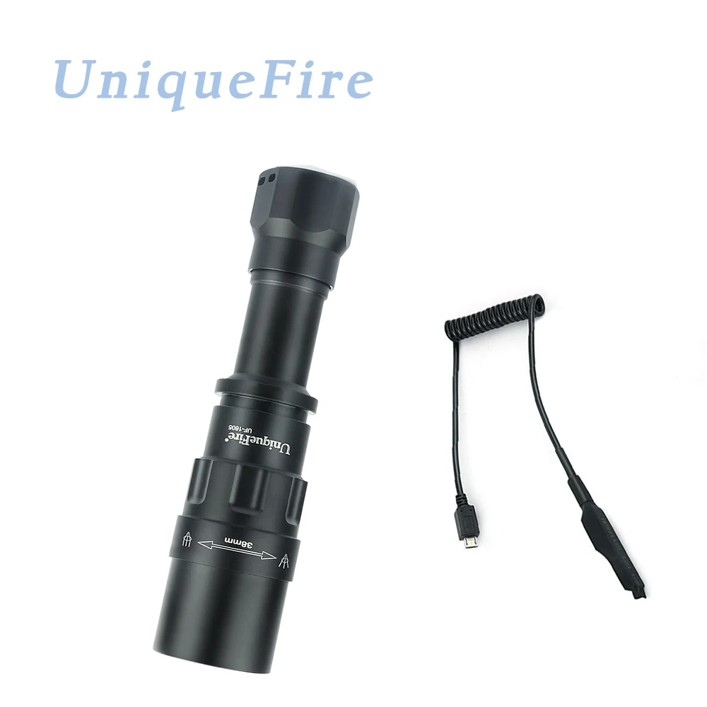 UniqueFire 1605 Zoomable 38mm lens Infrared 850nm Flashlight 3 Modes Night Vision torch Rechargeable For Hunting with Rat Tai
UniqueFire 1605 Zoomable 38mm lens Infrared 850nm Flashlight 3 Modes Night Vision torch Rechargeable For Hunting with Rat Tai