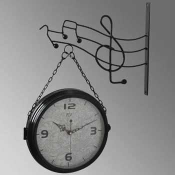 Double Sided Wall Clock Wrought Iron Watch Saat Wall Clocks Relogio de Parede Reloj de Pared Horloge Murale Klok muur Wanduhr 
Double Sided Wall Clock Wrought Iron Watch Saat Wall Clocks Relogio de Parede Reloj de Pared Horloge Murale Klok muur Wanduhr